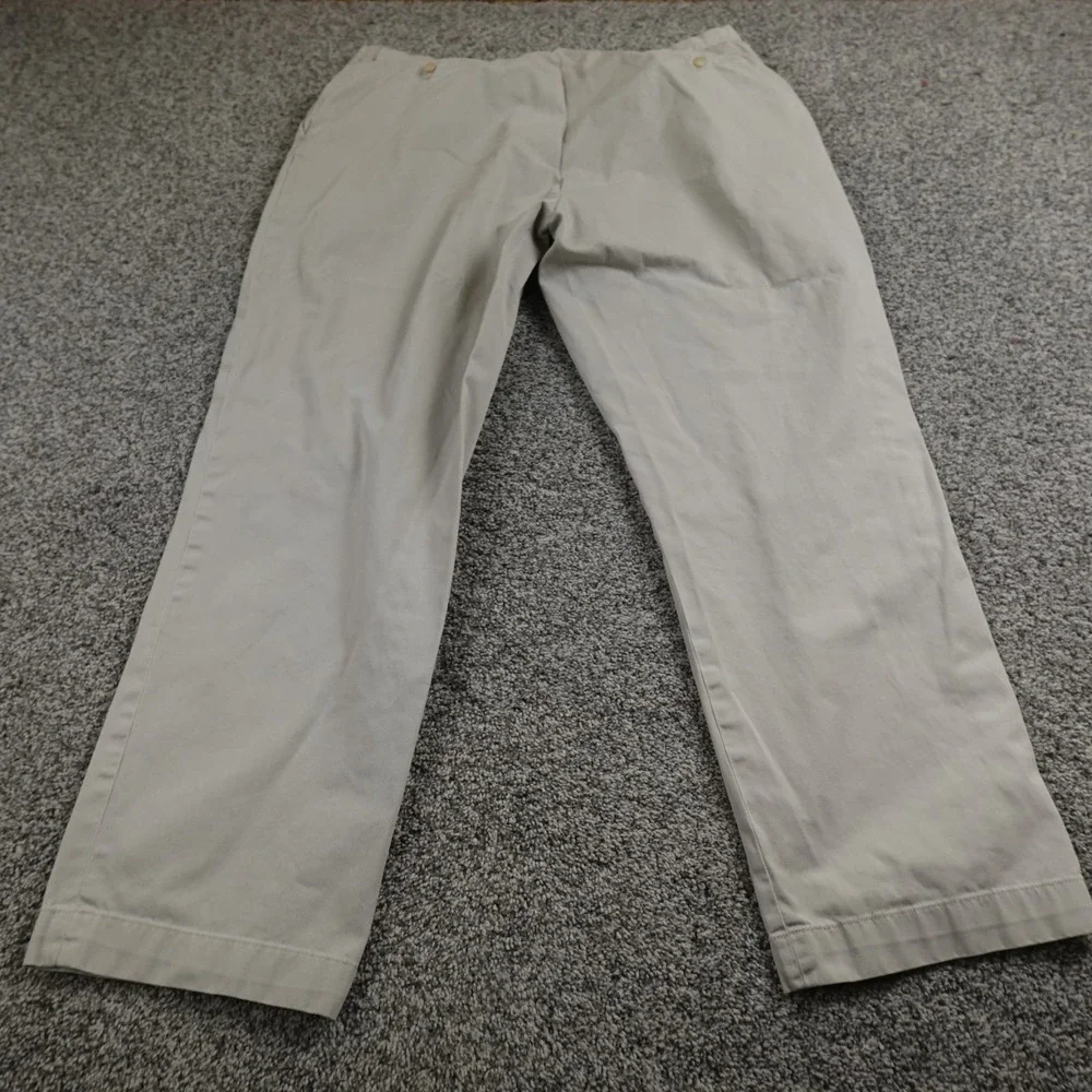 VTG Polo Ralph Lauren Pants Mens 40X32 Beige‎ Prospect Chino Trouser Golf Preppy